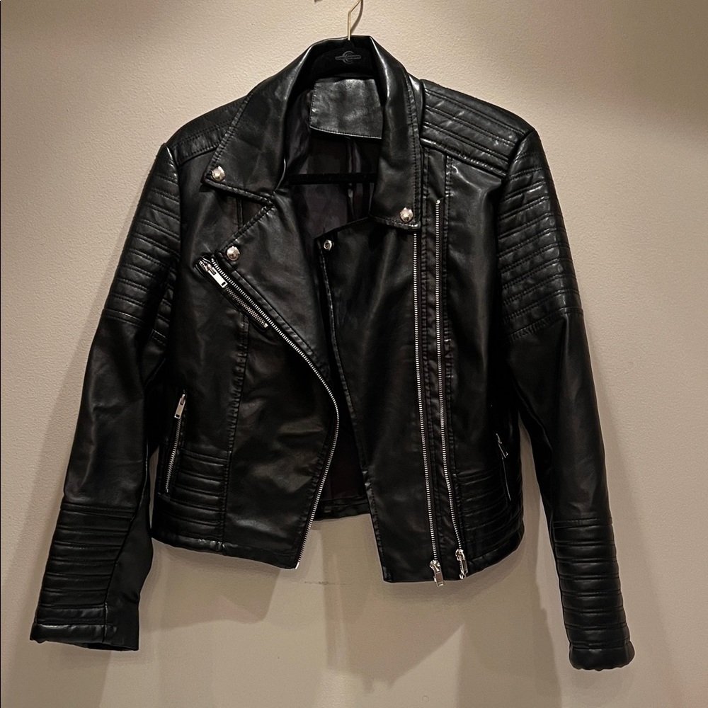 Women's Black Leather Jacket